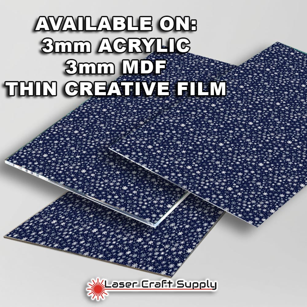 Creative Cast Acrylics - Snowflakes All Over