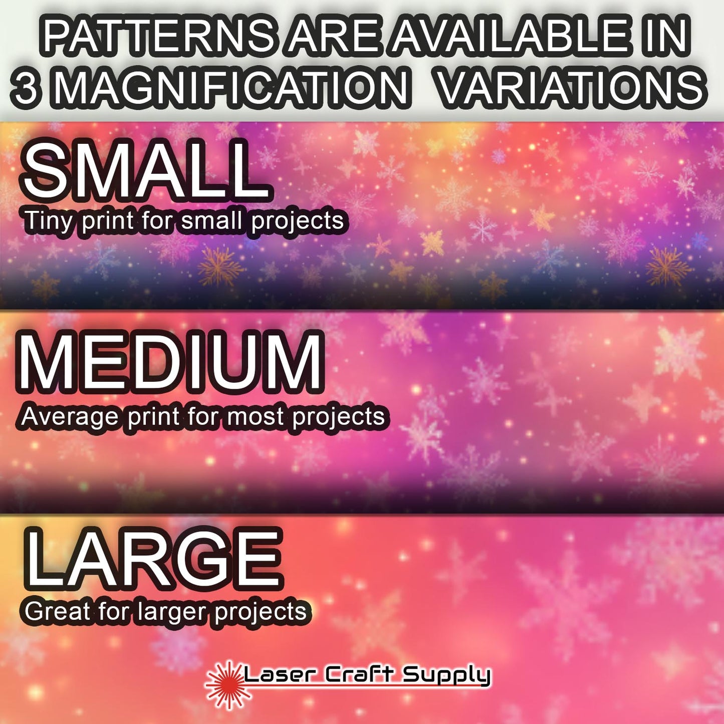 Creative Cast Acrylics - Snowflakes in Color Mist