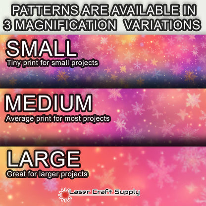 Creative Cast Acrylics - Snowflakes in Color Mist