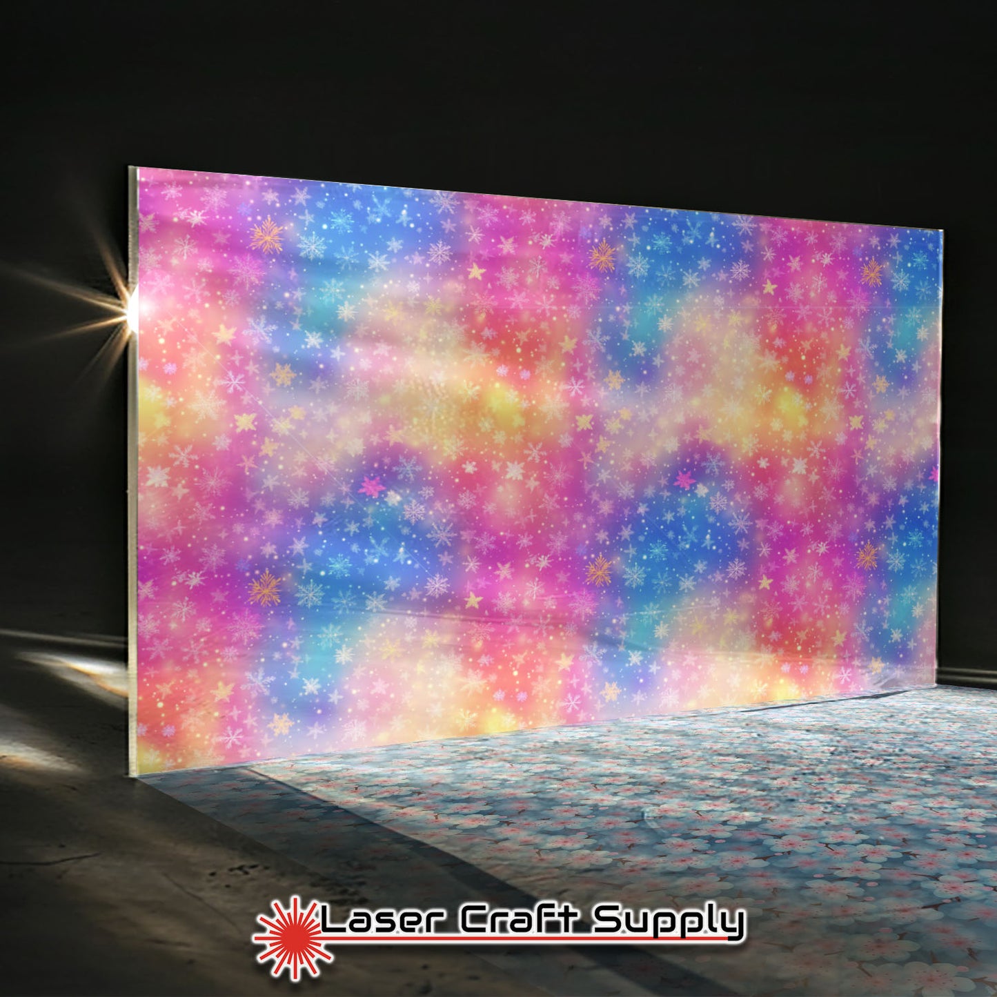 Creative Cast Acrylics - Snowflakes in Color Mist