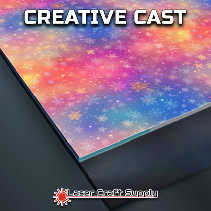 Creative Cast Acrylics - Snowflakes in Color Mist