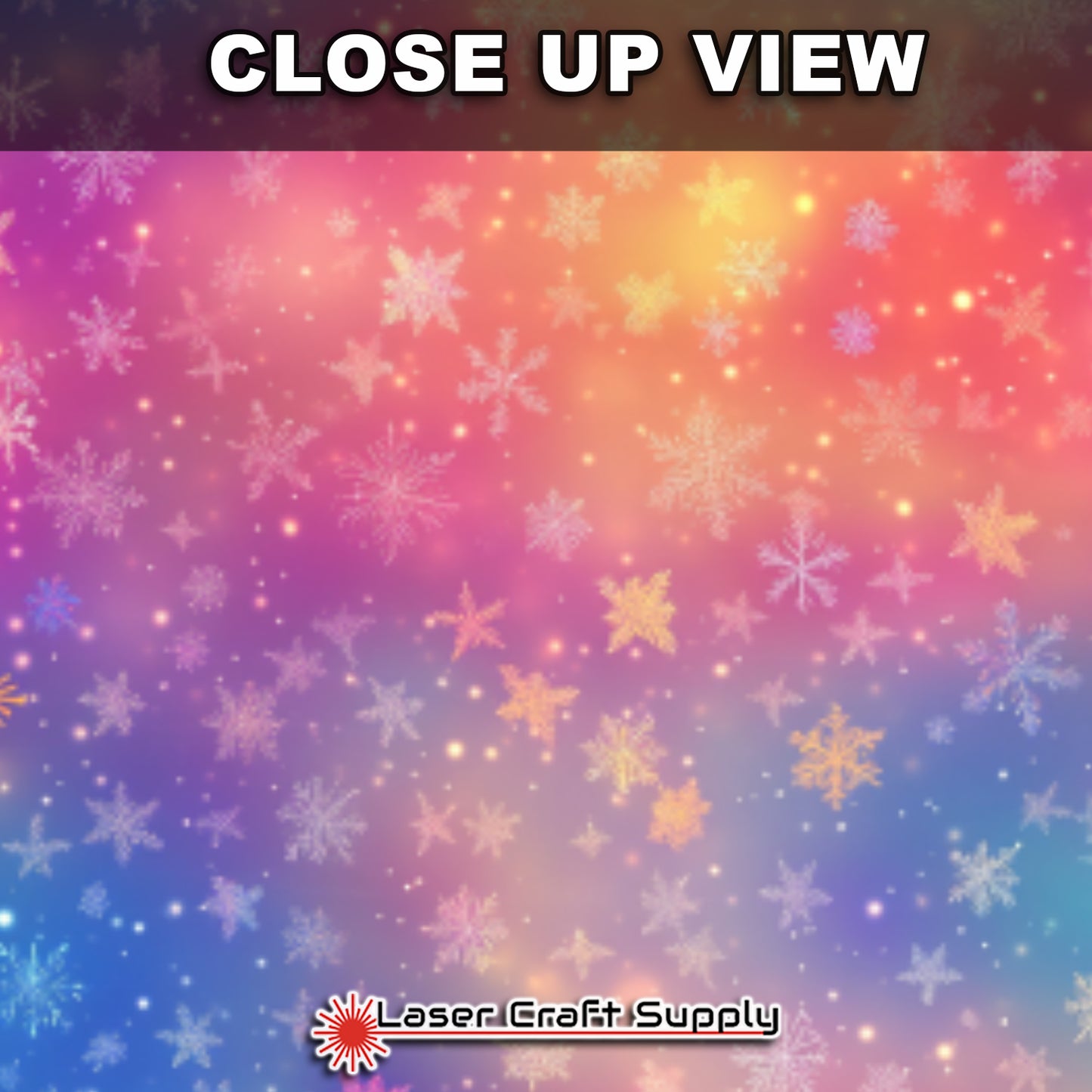 Creative Cast Acrylics - Snowflakes in Color Mist