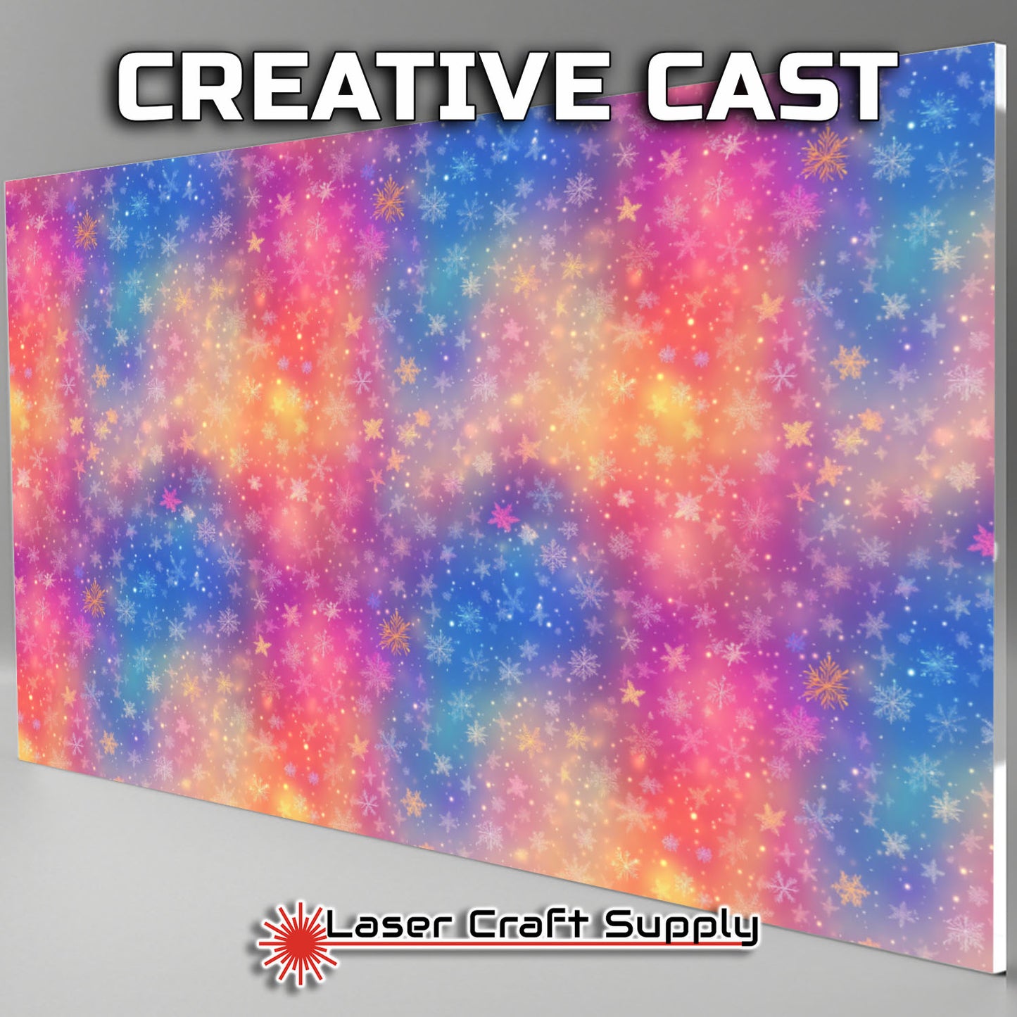 Creative Cast Acrylics - Snowflakes in Color Mist