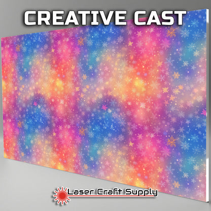 Creative Cast Acrylics - Snowflakes in Color Mist