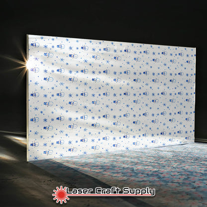 Snowmen and Snowflakes on White - Creative Cast