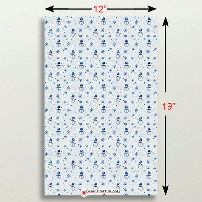 Snowmen and Snowflakes on White - Creative Cast