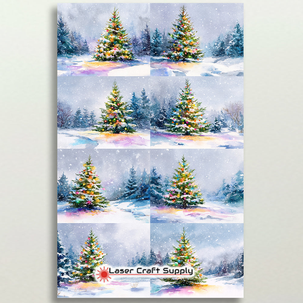 Snowy Christmas Tree - tile
