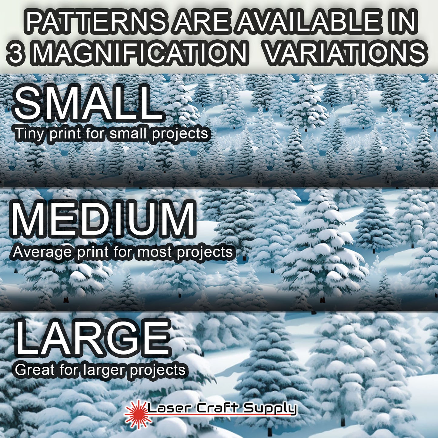 Creative Cast Acrylics - Snowy Trees