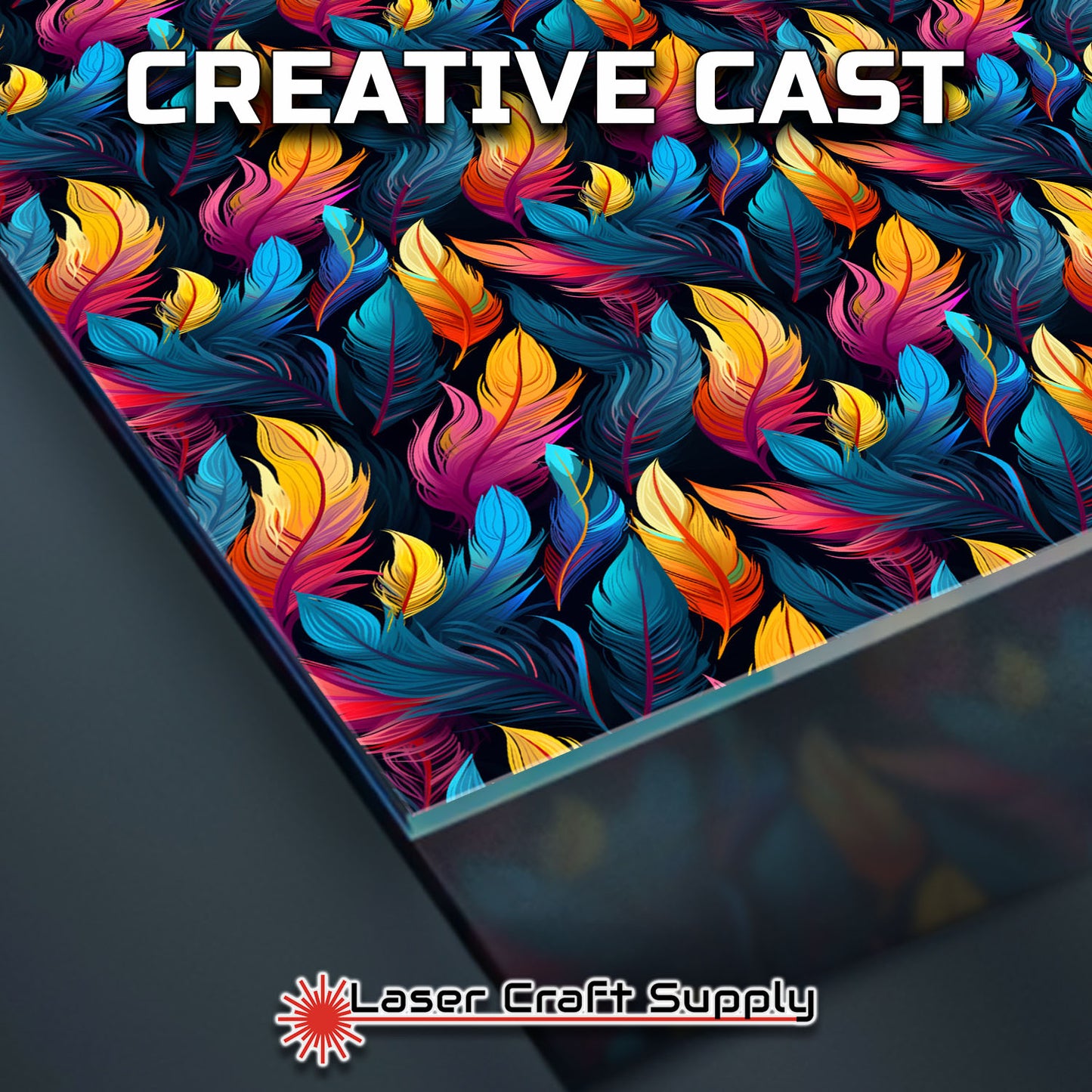 Creative Cast Acrylics - Soft Color Feathers