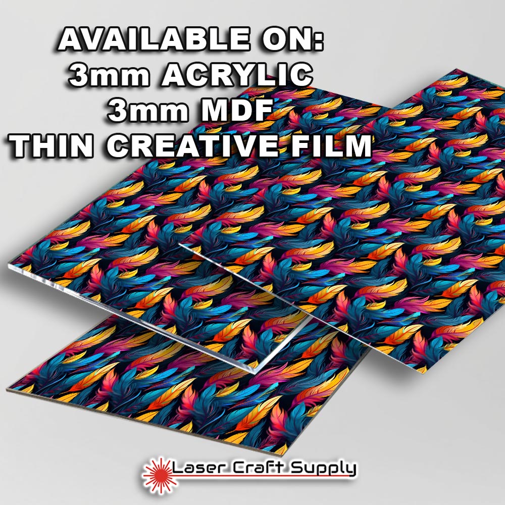 Creative Cast Acrylics - Soft Color Feathers