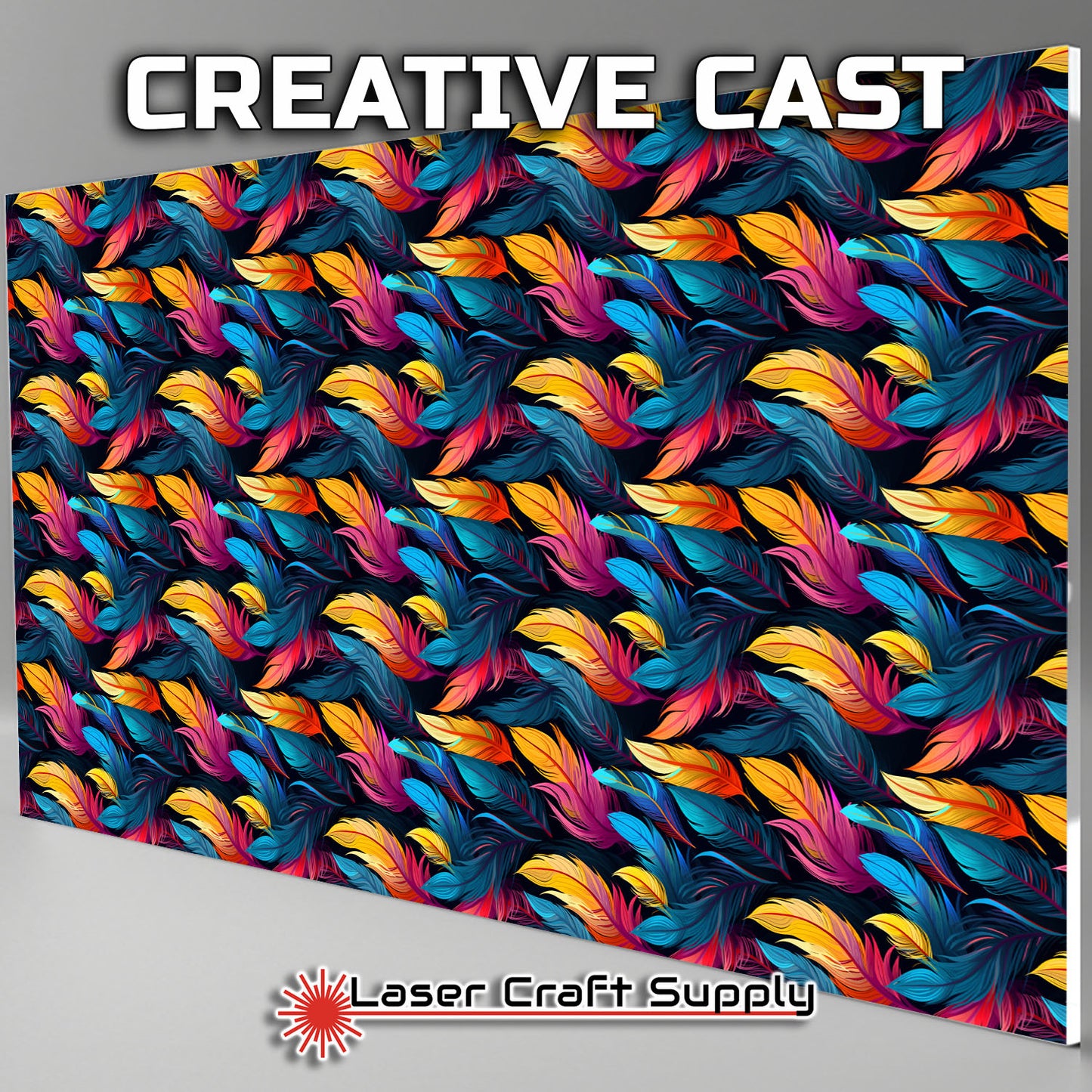 Creative Cast Acrylics - Soft Color Feathers