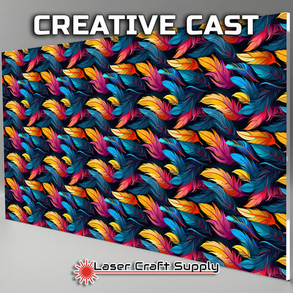 Creative Cast Acrylics - Soft Color Feathers