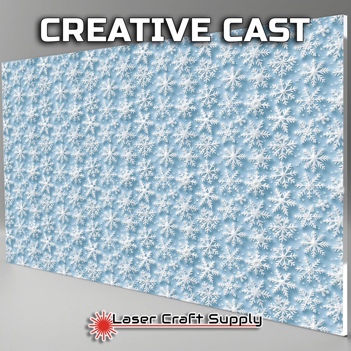 Creative Cast Acrylics - Soft Snowflakes