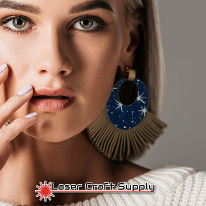 Creative Cast Acrylics - Sparky Snowflakes on Blue