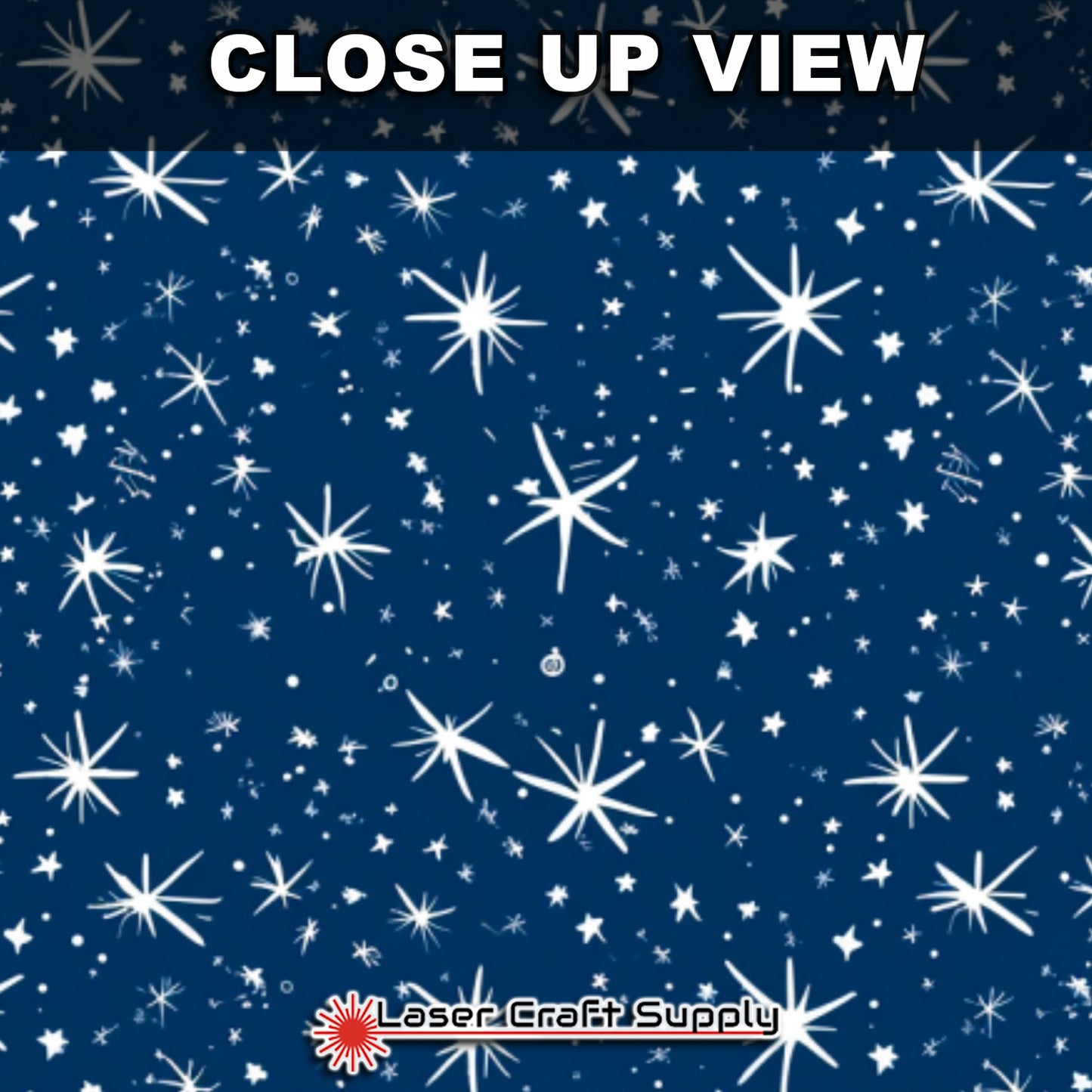 Creative Cast Acrylics - Sparky Snowflakes on Blue