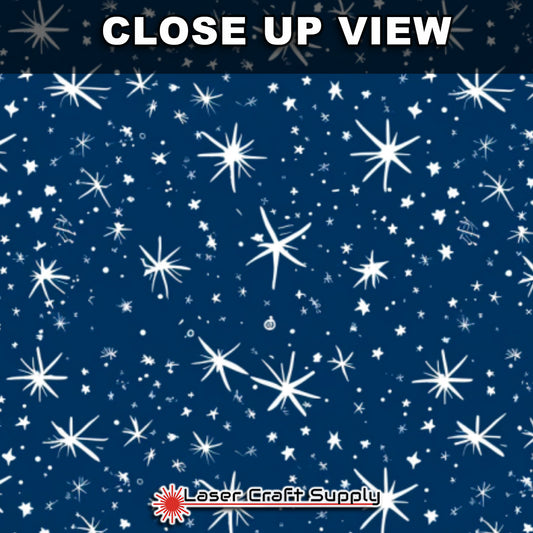 Creative Cast Acrylics - Sparky Snowflakes on Blue