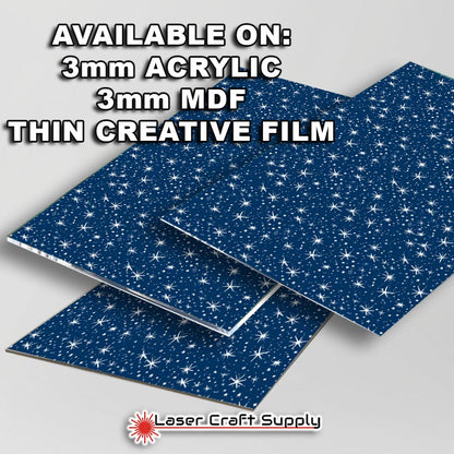 Creative Cast Acrylics - Sparky Snowflakes on Blue