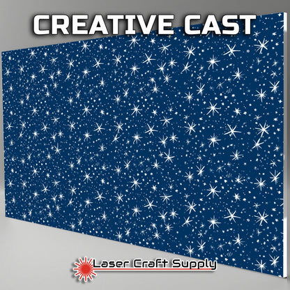 Creative Cast Acrylics - Sparky Snowflakes on Blue