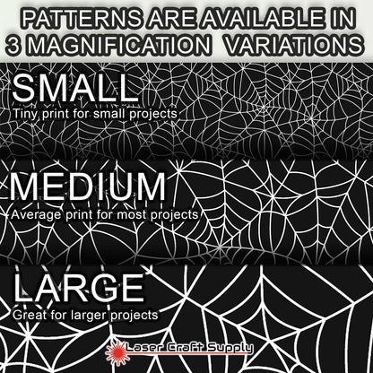 Creative Cast Acrylics - Spider Webs on Black