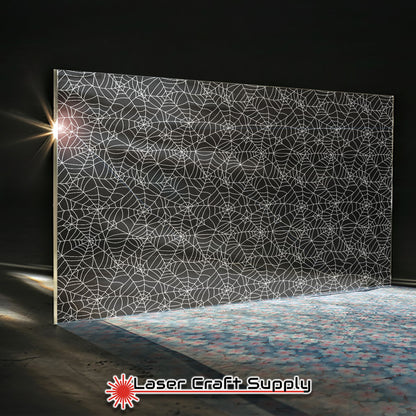 Creative Cast Acrylics - Spider Webs on Black