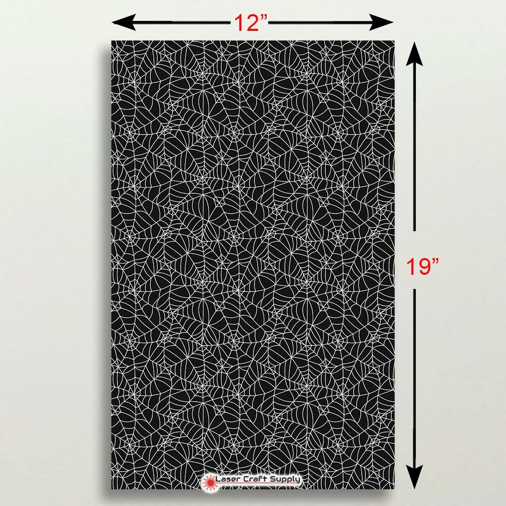 Creative Cast Acrylics - Spider Webs on Black