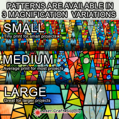 Creative Cast Acrylics - Amazing Christmas Trees- Stained Glass