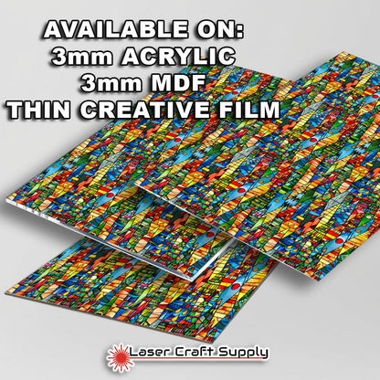 Creative Cast Acrylics - Amazing Christmas Trees- Stained Glass