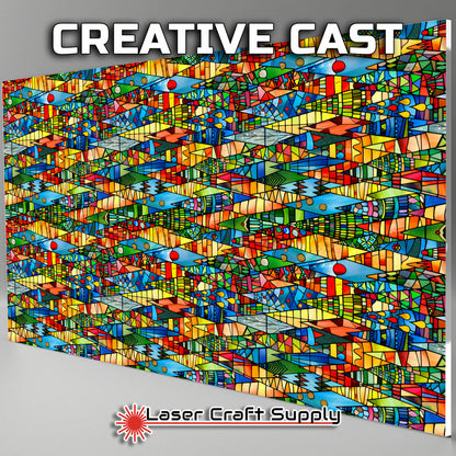 Creative Cast Acrylics - Amazing Christmas Trees- Stained Glass