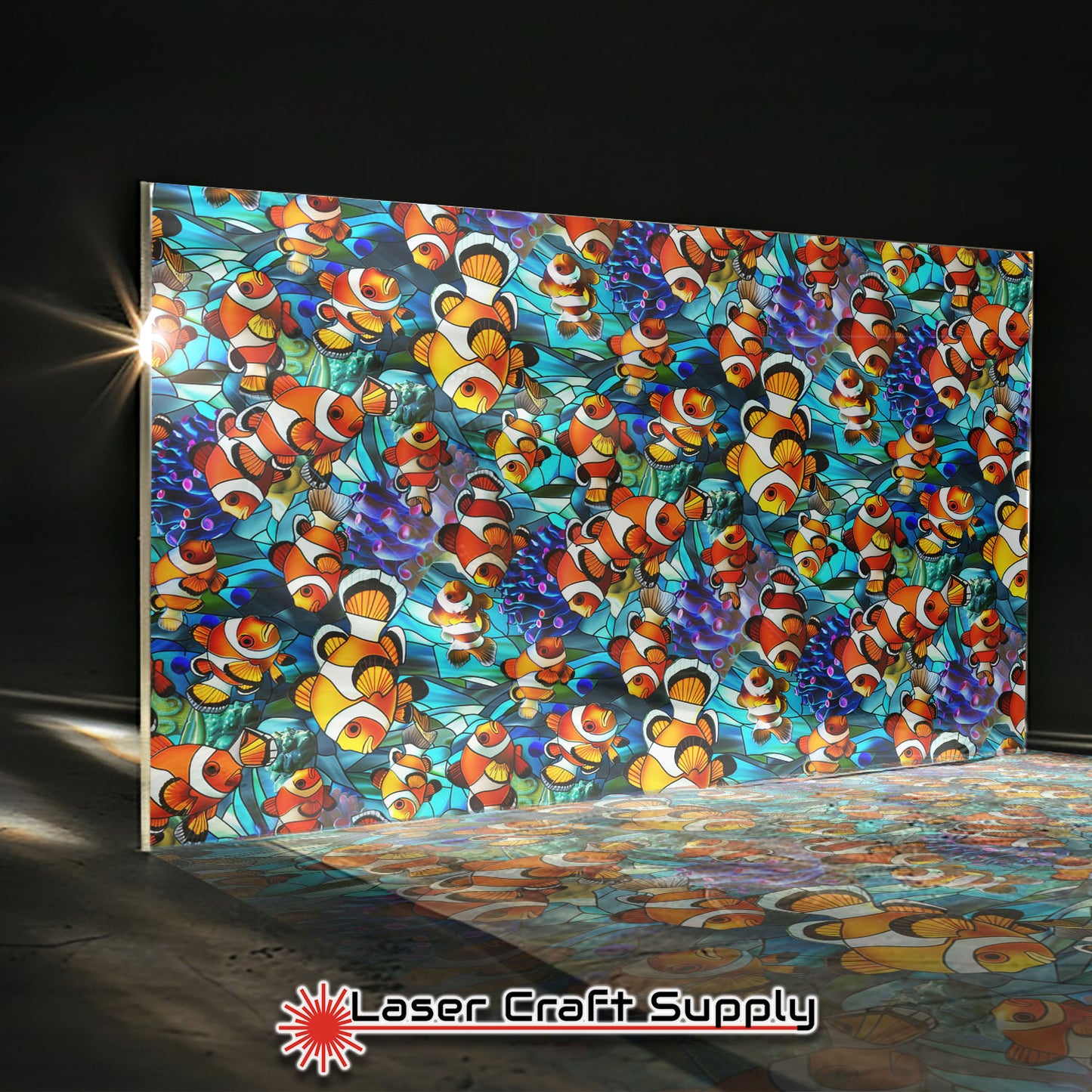 Creative Cast Acrylics - Clown Fish - Stained Glass