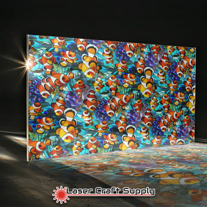 Creative Cast Acrylics - Clown Fish - Stained Glass