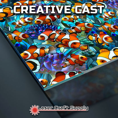 Creative Cast Acrylics - Clown Fish - Stained Glass