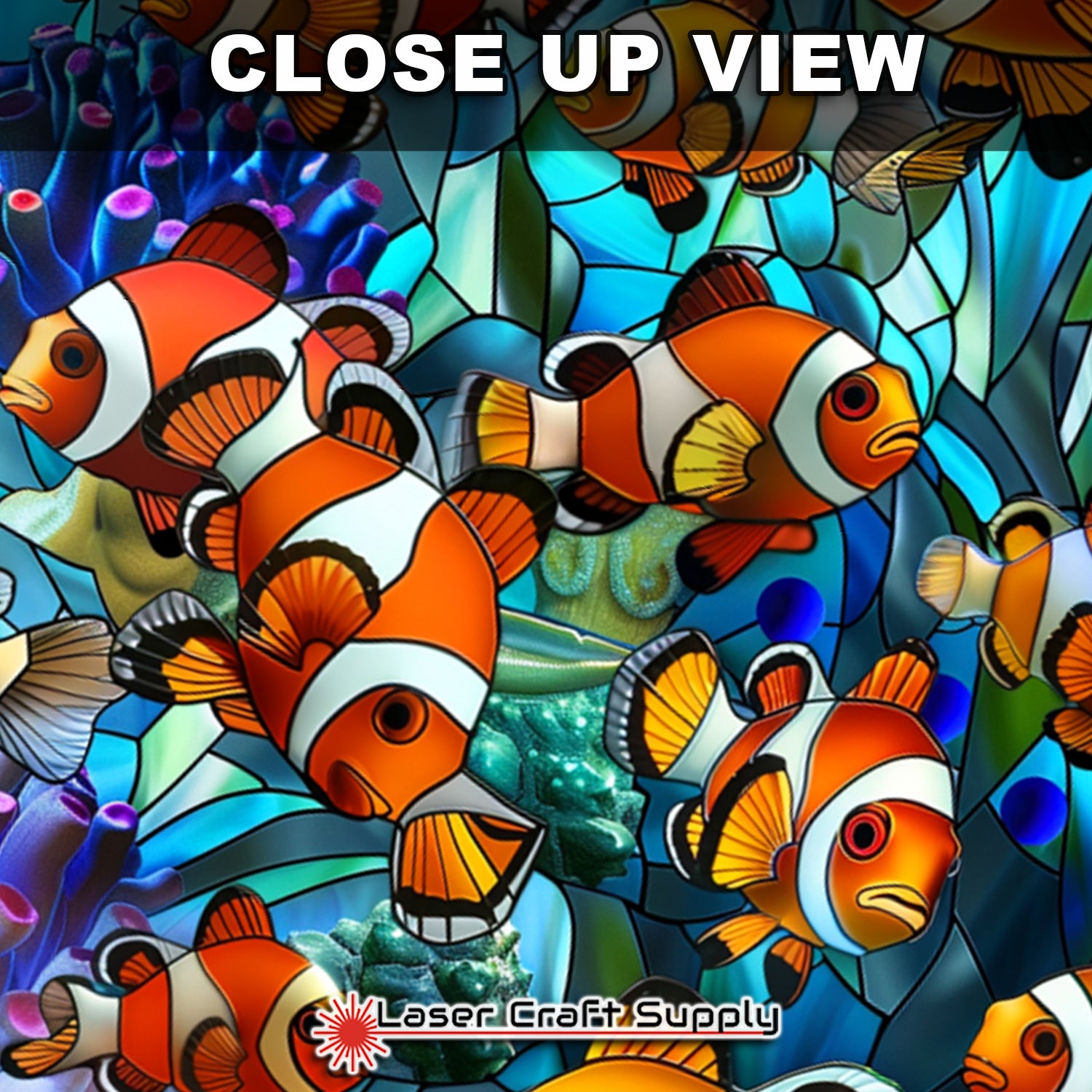 Creative Cast Acrylics - Clown Fish - Stained Glass – Laser Craft Supply
