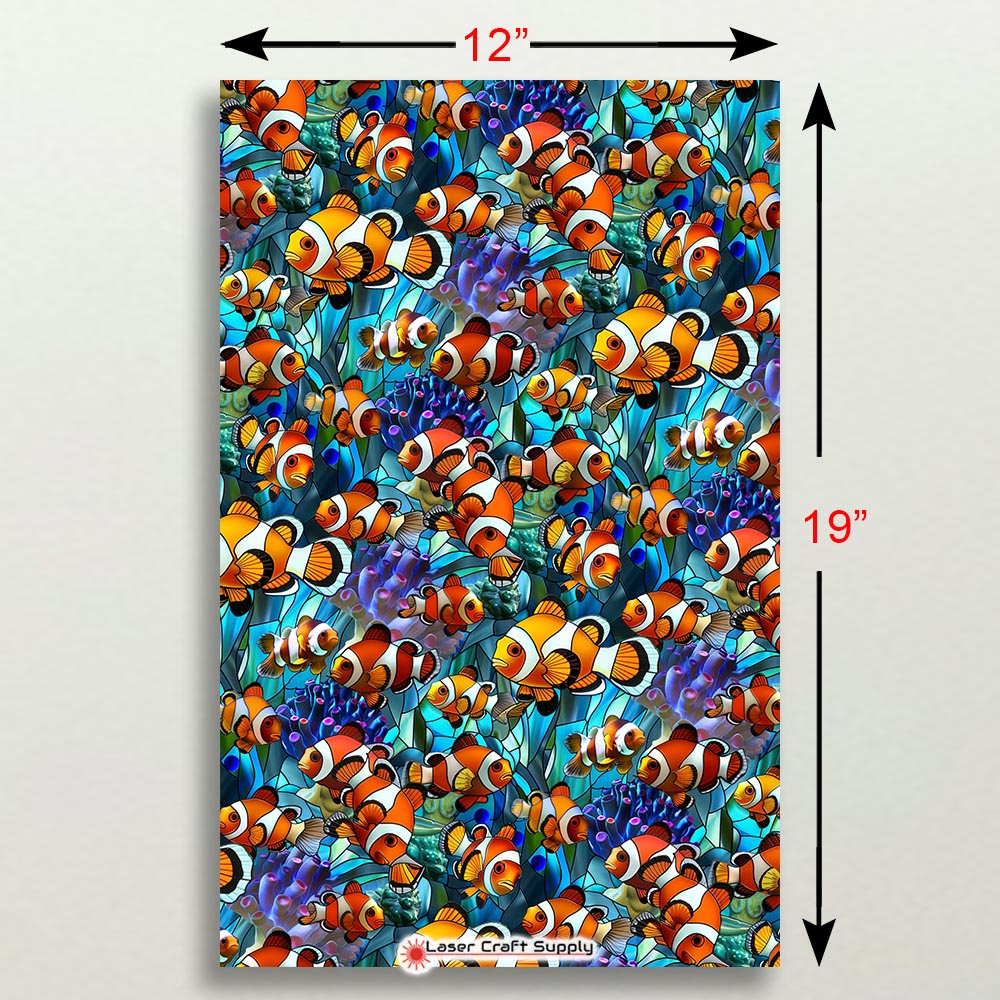 Creative Cast Acrylics - Clown Fish - Stained Glass