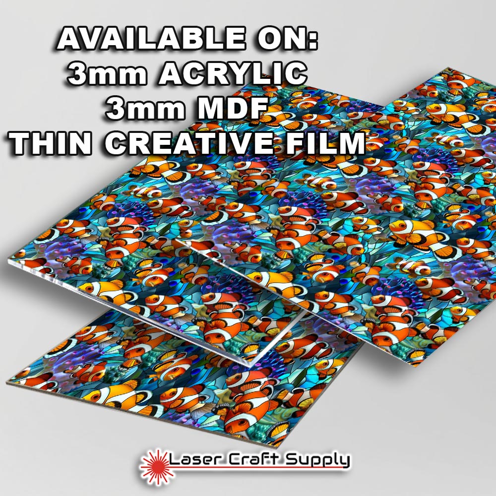 Creative Cast Acrylics - Clown Fish - Stained Glass