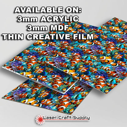 Creative Cast Acrylics - Clown Fish - Stained Glass