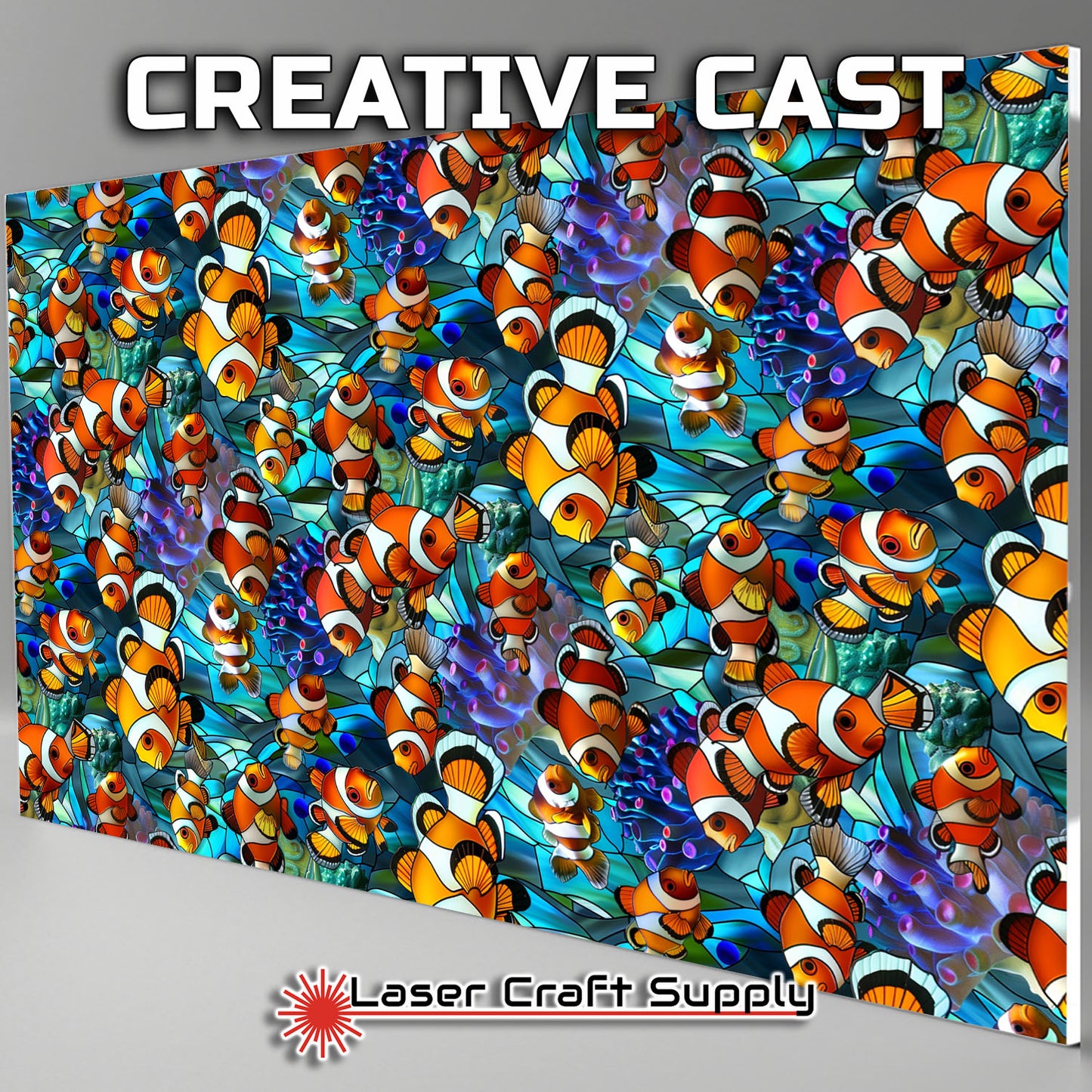 Creative Cast Acrylics - Clown Fish - Stained Glass