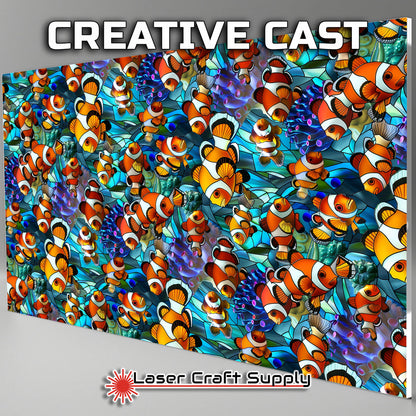 Creative Cast Acrylics - Clown Fish - Stained Glass