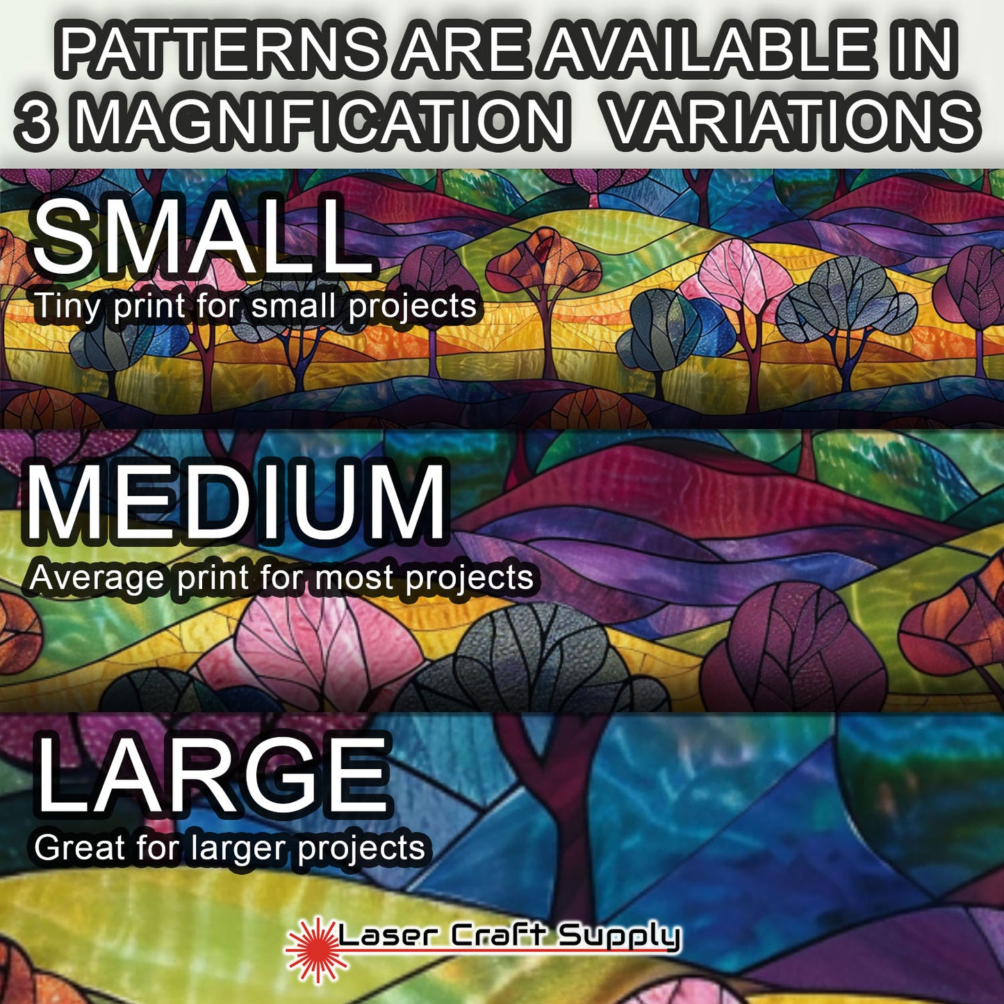 Creative Cast Acrylics - Happy Hills - Stained Glass