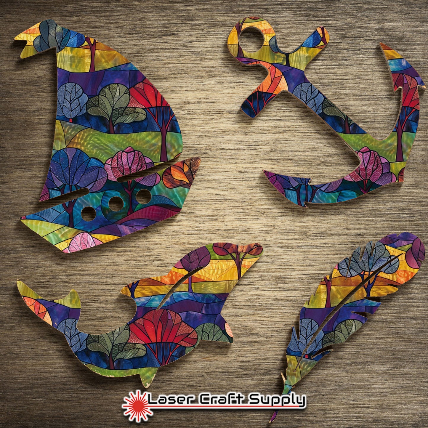 Creative Cast Acrylics - Happy Hills - Stained Glass