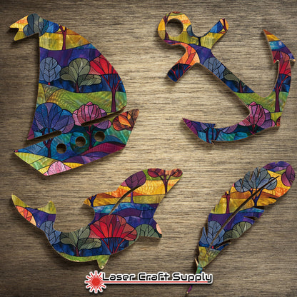 Creative Cast Acrylics - Happy Hills - Stained Glass