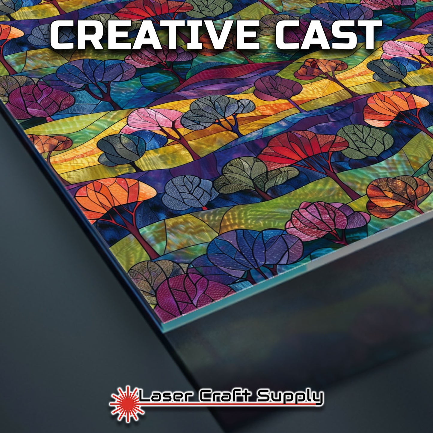 Creative Cast Acrylics - Happy Hills - Stained Glass