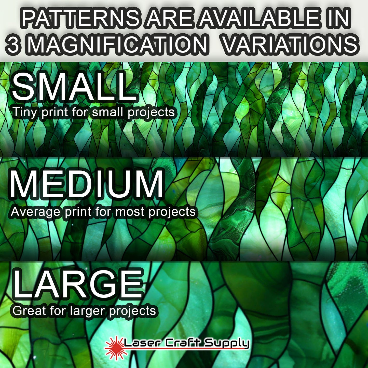 Creative Cast Acrylics - Green Sea Weed Strings - Stained Glass