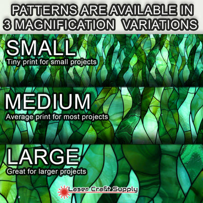 Creative Cast Acrylics - Green Sea Weed Strings - Stained Glass