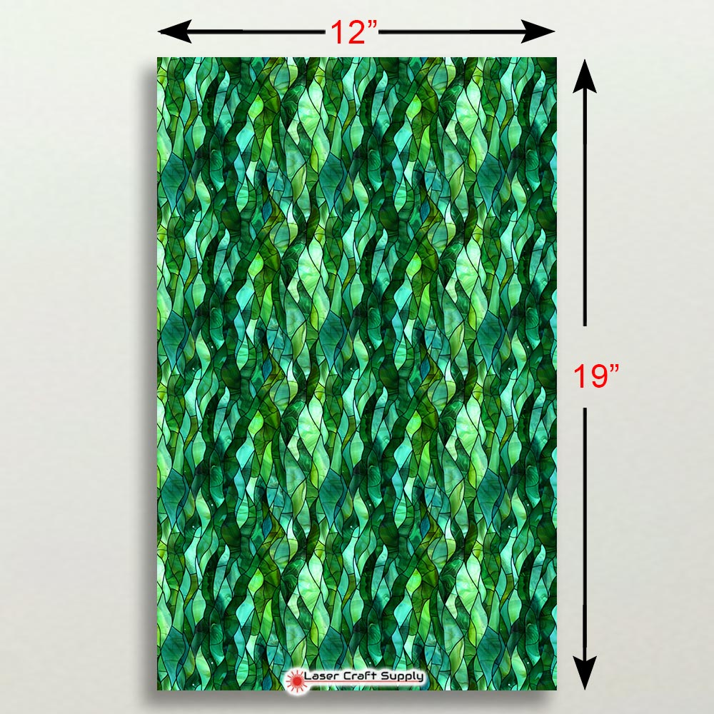 Creative Cast Acrylics - Green Sea Weed Strings - Stained Glass