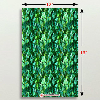 Creative Cast Acrylics - Green Sea Weed Strings - Stained Glass