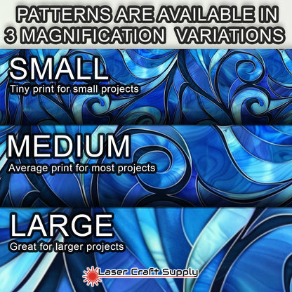 Creative Cast Acrylics - Swirls of Blue - Stained Glass