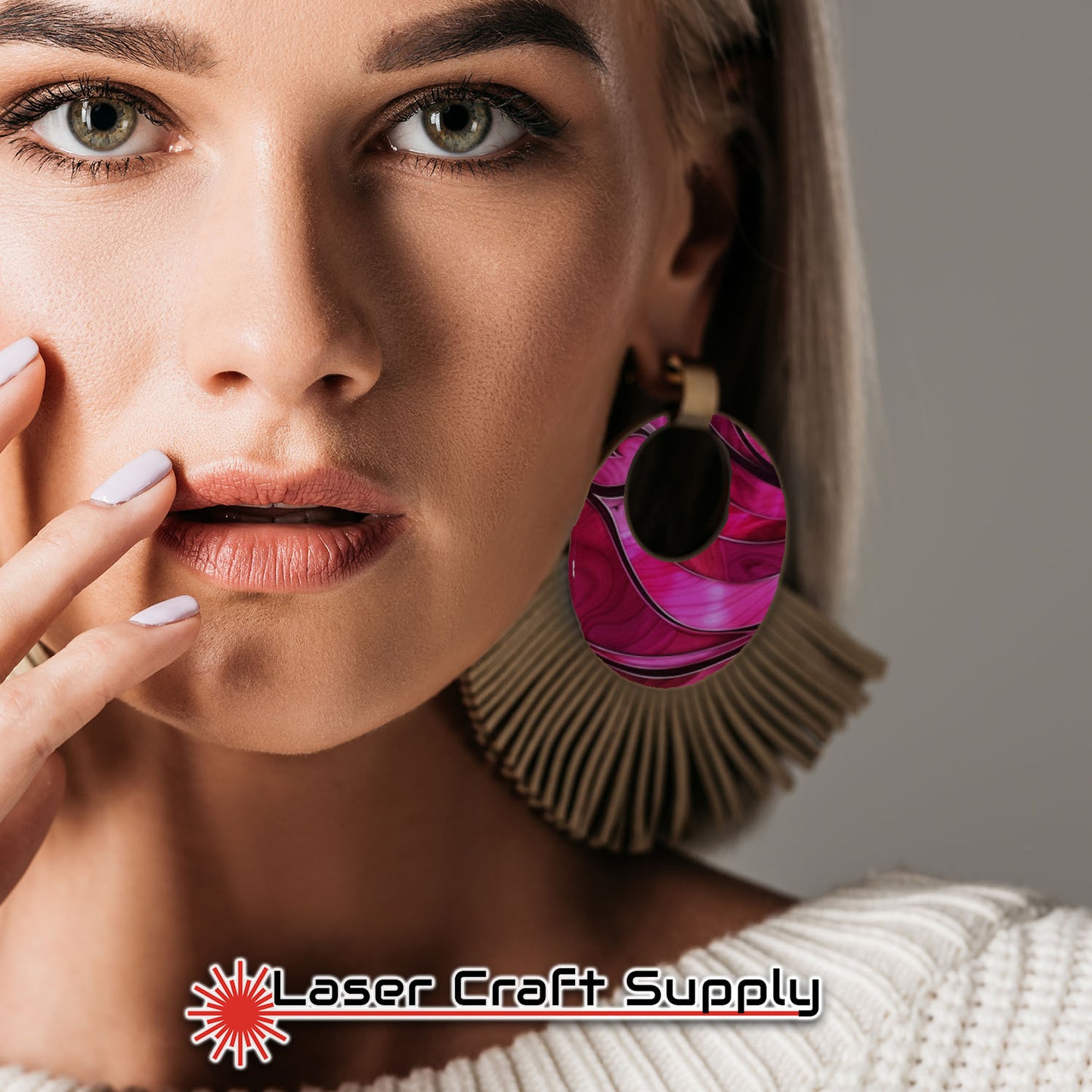 Creative Cast Acrylics - Swirls of Pink - Stained Glass