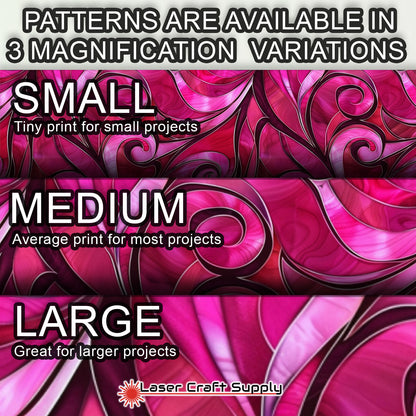 Creative Cast Acrylics - Swirls of Pink - Stained Glass