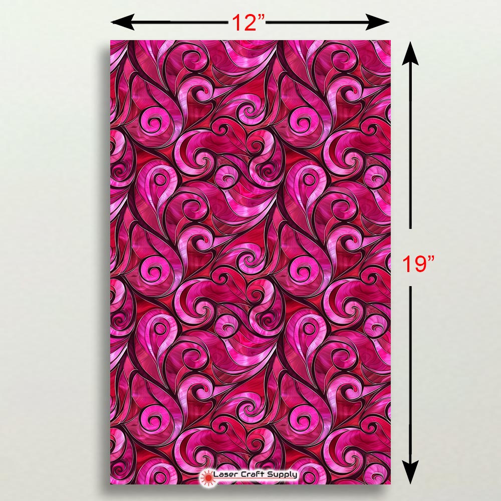 Creative Cast Acrylics - Swirls of Pink - Stained Glass