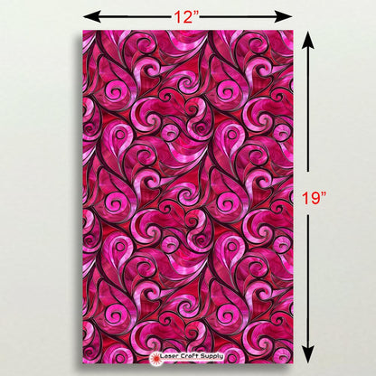 Creative Cast Acrylics - Swirls of Pink - Stained Glass